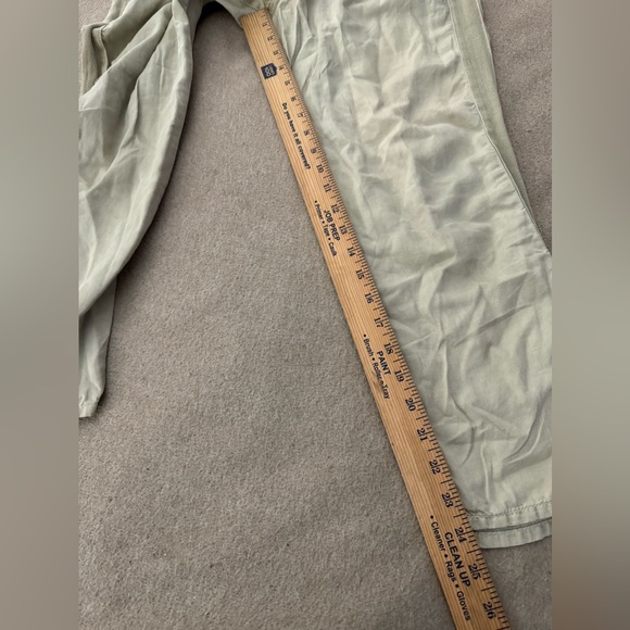 MOTHER JEANS The Shaker Chop Crop In army Green Vacation Pants Women Size 28 - Picture 8 of 11